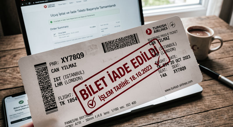 Uçak bileti iptal işlemi